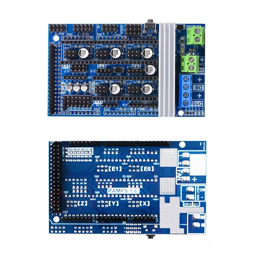 Комплект Reprap Ramps 1 6 с Mega 2560 r3 + Heatbed MK2B 2004 ЖК контроллер DRV8825 механический