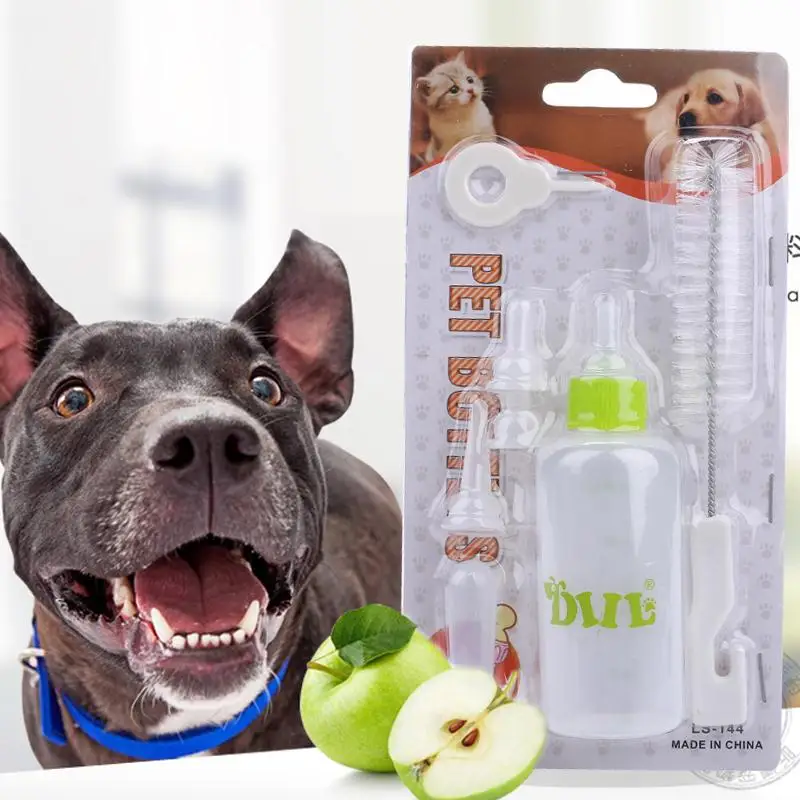 Baby Pet Animals Feeding Bottle 6Pcs/1Set Suckling Dog Kitten Supplies Puppy Pets Whelping Kit Set Cat | Дом и сад