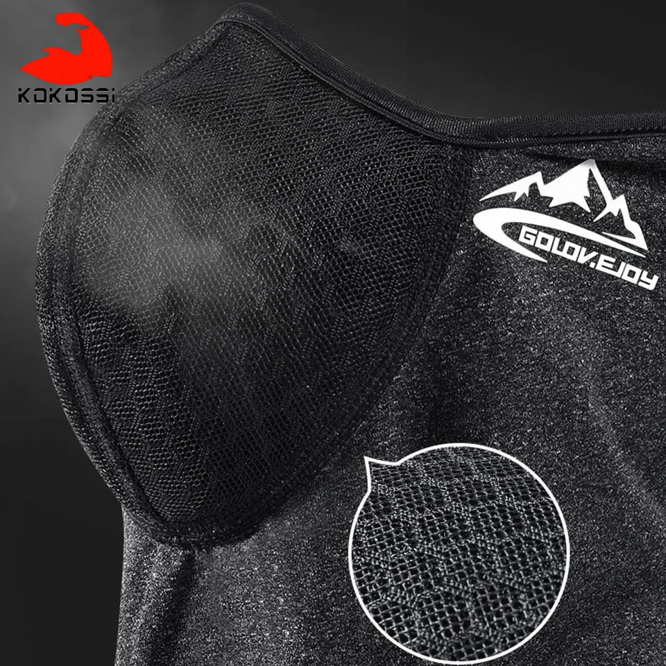 Зимний ветрозащитный термошарф KoKossi для езды на велосипеде открытом воздухе