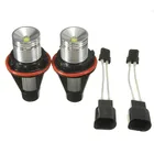 1 пара 10 Вт Ангельские глазки белые светодиодный Halo Кольцо светильник лампы для BMW E39 E53 E60 E63 E64 E65 долговечный головной светильник s Прямая доставка