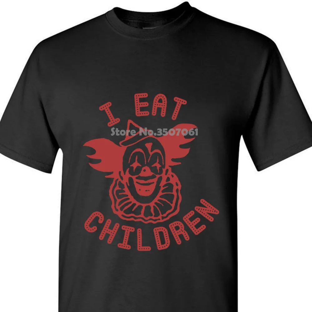 Жуткий Клоун Футболка Pennywise страшный злой клоун рубашки Винтаж цирк плакат 70s 80s