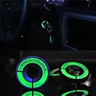 3d гелевое светящееся кольцо наклейка светящаяся наклейка на зажигание крышка переключателя стайлинга автомобилей круг светильник украшение универсальный для авто мотоциклист