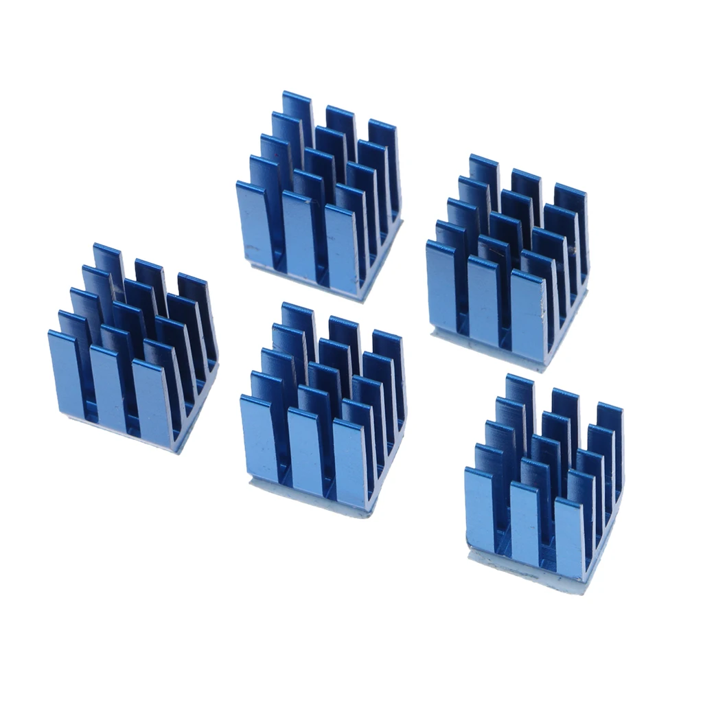 Pack of 5 3D Printer Mainboard Parts A4988 Heat Sink Kit Cooling Blue | Компьютеры и офис