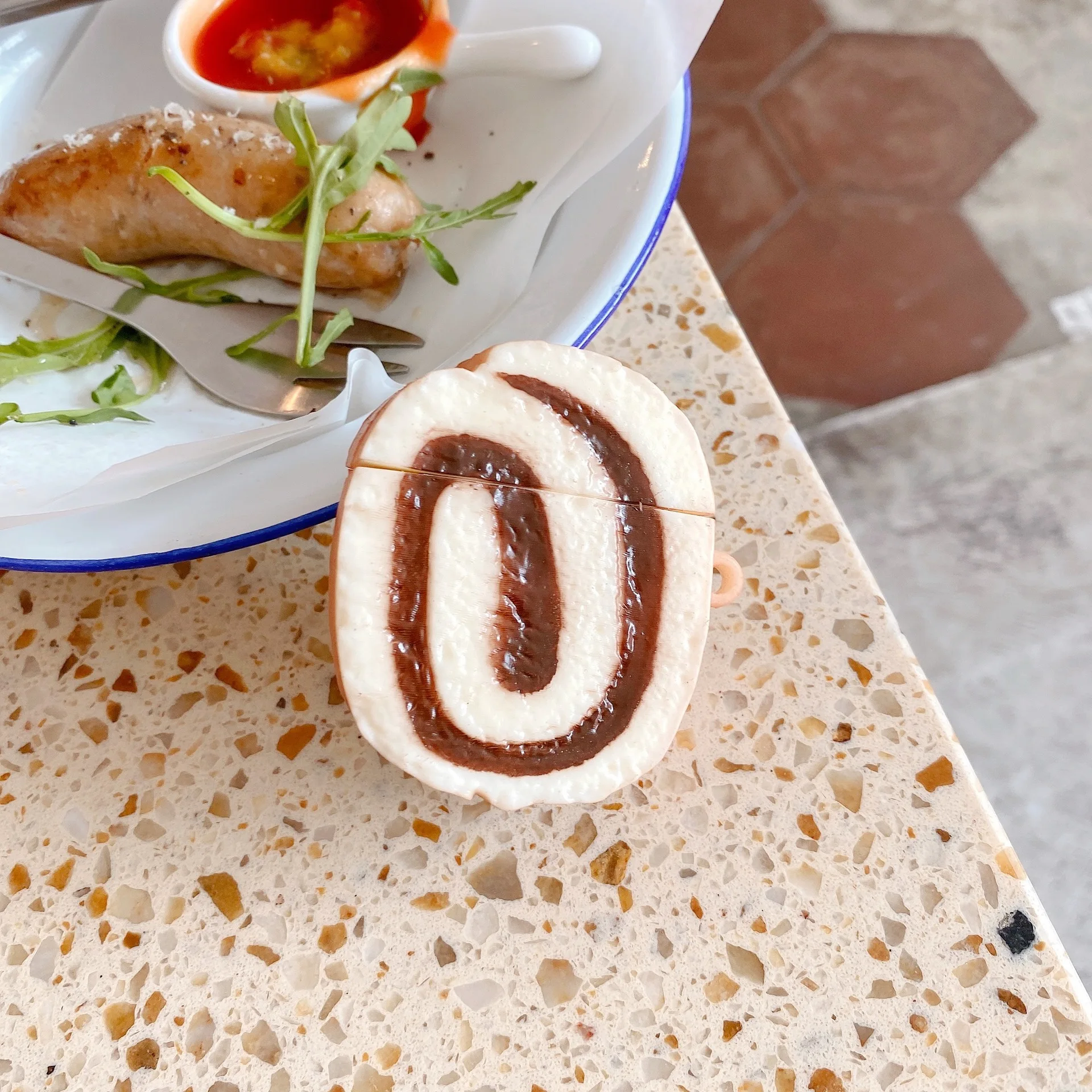 

Simulation bread strawberry protective cover soft shell tide suitable for AirPods2/3 generation