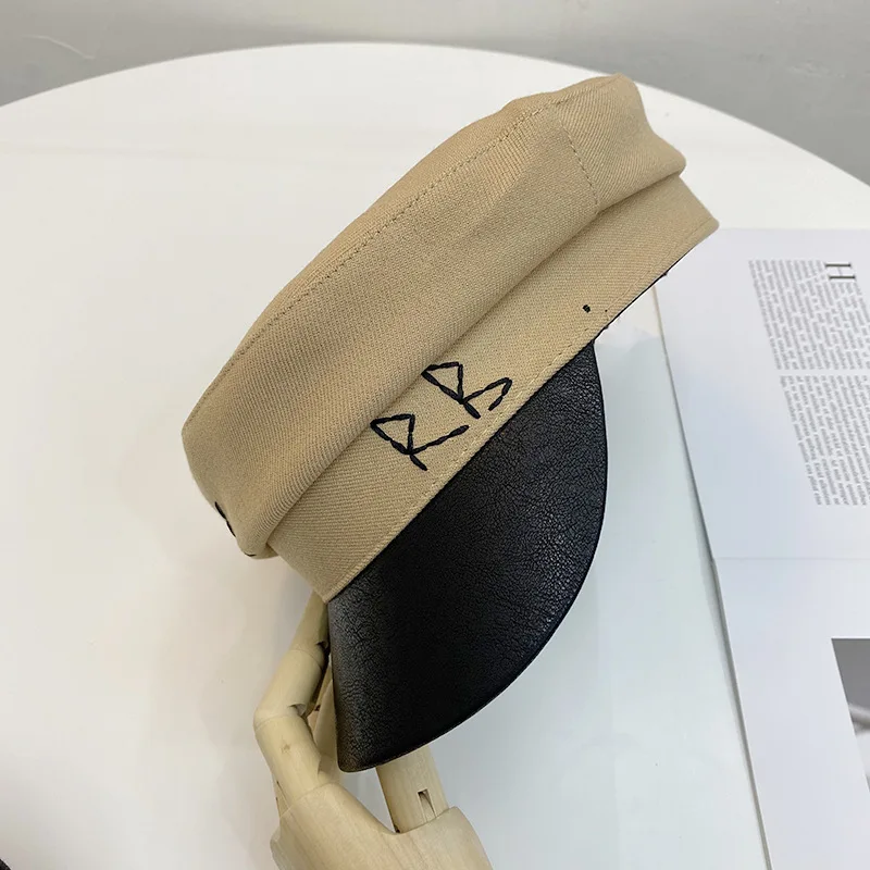 Тёмно-Синяя Женская кепка в стиле милитари модные женские армейские шапки