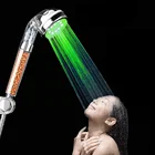 Сменный светодиодный нагреватель для душа, экономия воды, высокое давление, ванная комната, отрицательные ионы, портативный душ для гидротерапии, 7 цветов