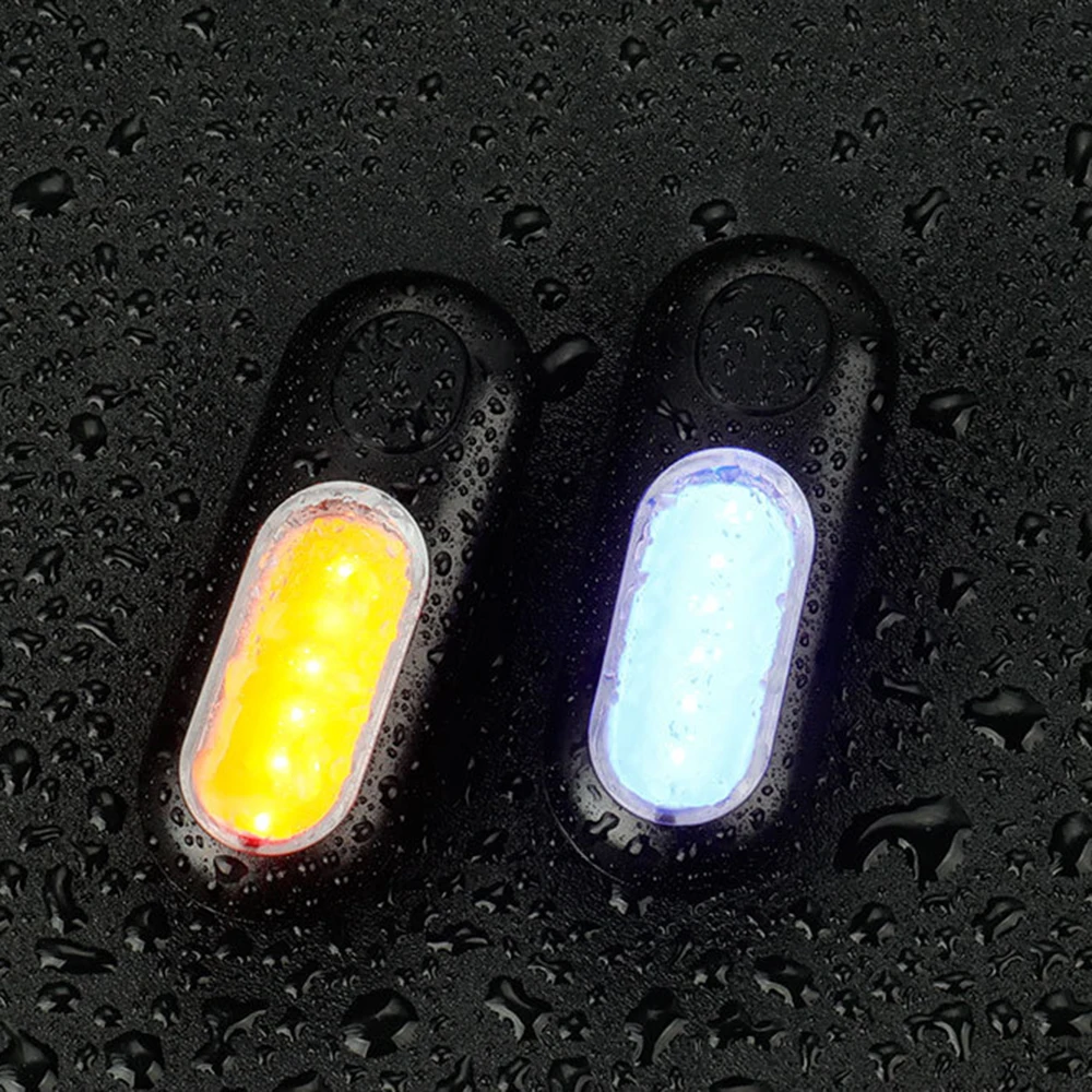 Велосипедный светильник светодиодный Предупреждение хвост мигающий Usb