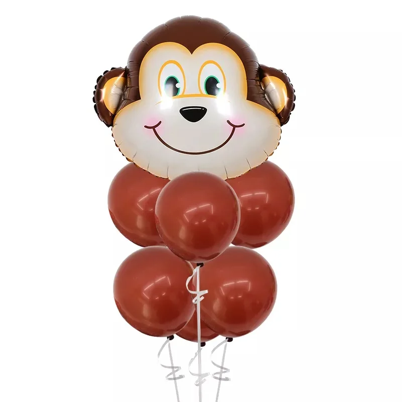 Воздушный Гелиевый шар 7 шт./лот тигр Зебра корова животное воздушный для детей