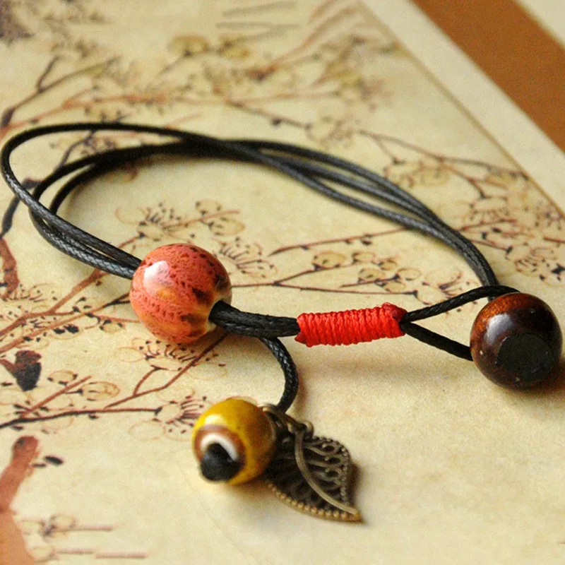 Модные очаровательные керамики красные круглые бусины в этническом стиле Стиль