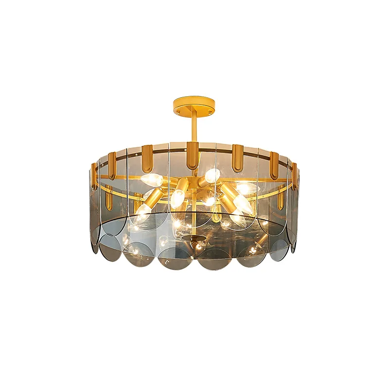 

Nordic ceiling lamp light luxury master bedroom dining room living room simple post-modern atmospheric glass lamp