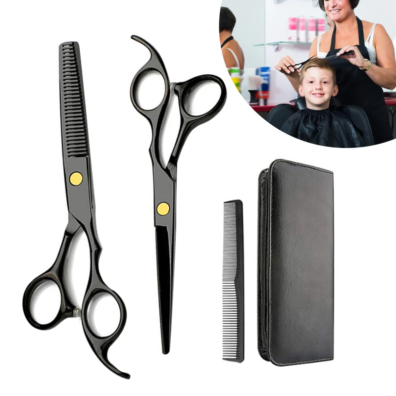 

Male And Female Family Hairdressing And Barber Scissors Set 3 Piece Hair Cutting Set Hair And Beard Trimming Scissors Hair Care