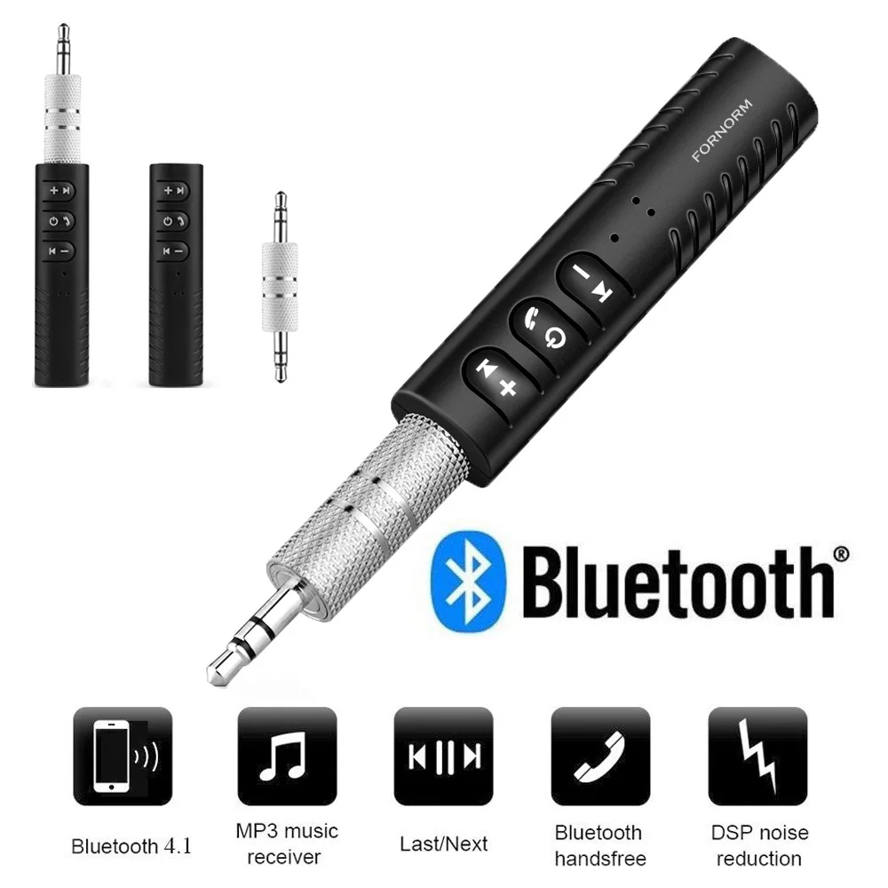 Новинка 2019 автомобильный Bluetooth-приемник музыкальный Bluetooth-аудиоприемник AUX 3 5 мм