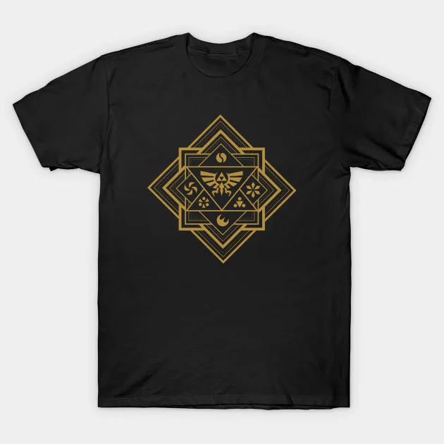 Мужская футболка с геометрическим рисунком Zelda от stuaromootant женская