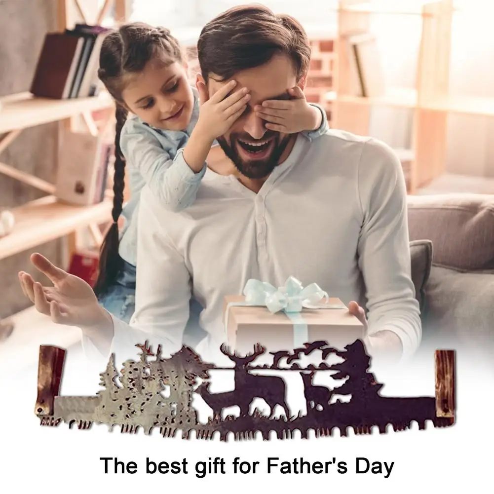 

Hand Saw Metal Unique Art Tree Wall Decoration Hand Saw Wall Decoration Father's Day Gift Home Decor