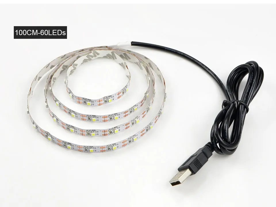 

LED Strip Light USB 2835SMD DC5V Flexible LED Lamp Tape Ribbon RGB 0.5M 1M 2M 3M 4M 5M TV Desktop Screen BackLight