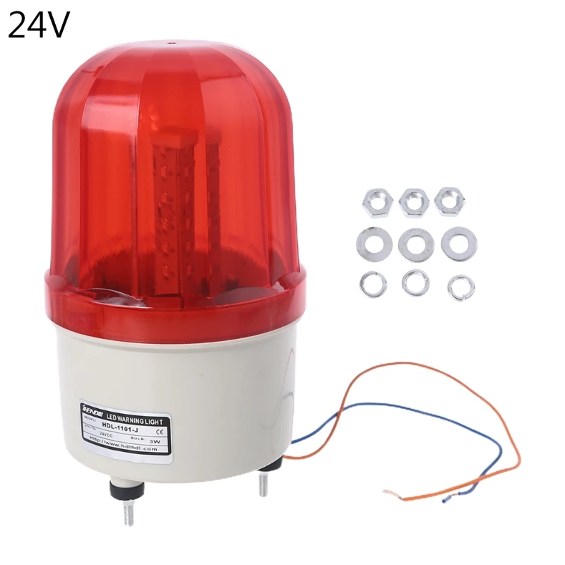 50LB 220V/12V/24V LED Alarm Light Warning Lamp Signal Buzzer Rotary Strobe Flash Siren Emergency Sound Illumination Hummer | Лампы и