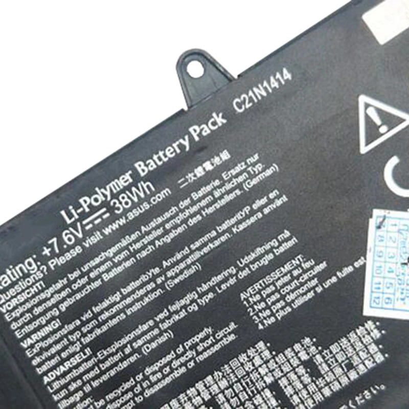 GZSM Аккумулятор для ноутбука C21N1414 для ASUS EeeBook X205T X205TA серия батарея для ноутбука 7,6 V 38Wh зарядное устройство для ноутбука