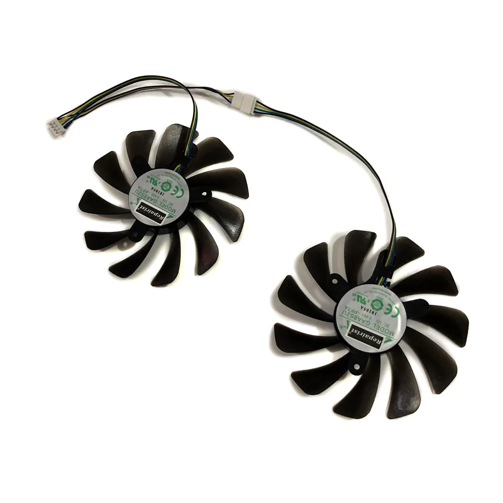 Охлаждающий вентилятор для видеокарт Powercolor dataland RX 5700 XT 8G X 2 шт./компл. GAA8S2U RX5700 GPU VGA