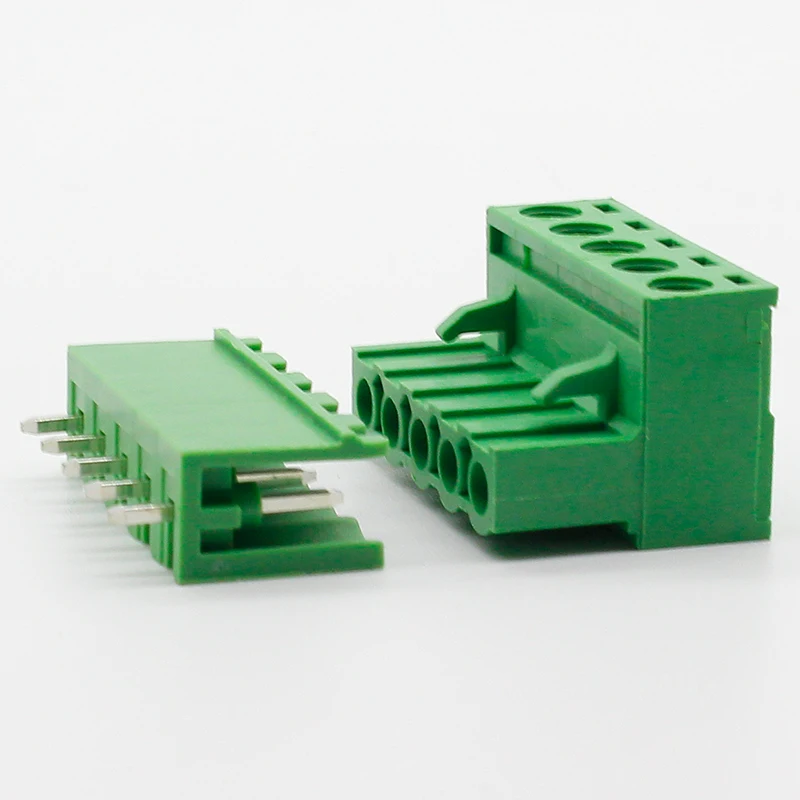 10 комплектов штепсельная вилка ht5.08 5pin Тип 300V 10A 5 08 мм разъем шаг pcb винт клеммный