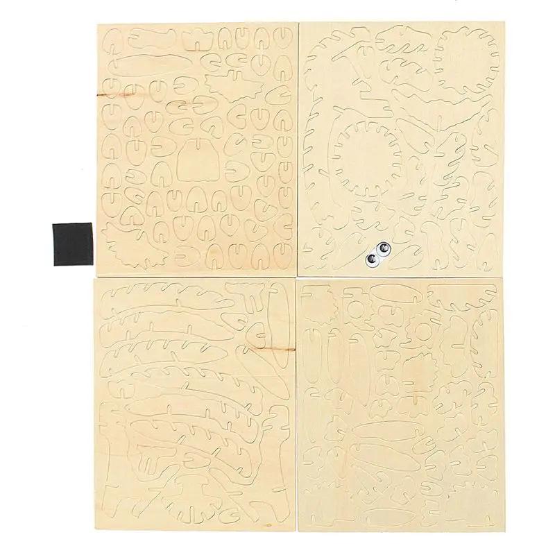 Детские игрушки 3D деревянные Совы головоломки ремесла детский набор игрушка