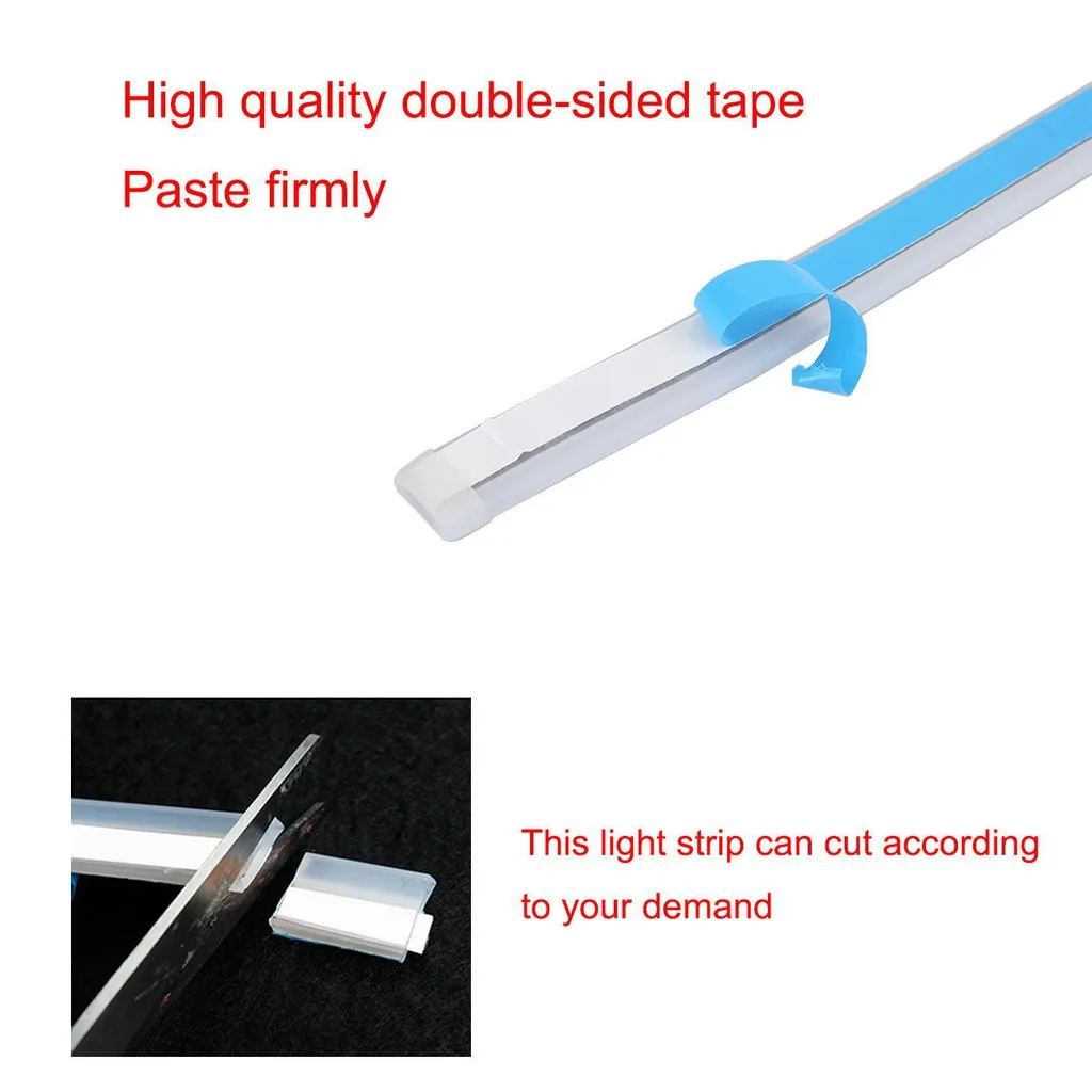 

2PCS Colorful DRL Flow Light Strip Flowing Light Bar Headlight Fog Lamp Daytime