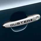 4 шт. наклейки на дверные ручки автомобиля для Renault Dacia Duster, Светоотражающая Отделка, графическая ручка, виниловые Автомобильные украшения, наклейки, аксессуары