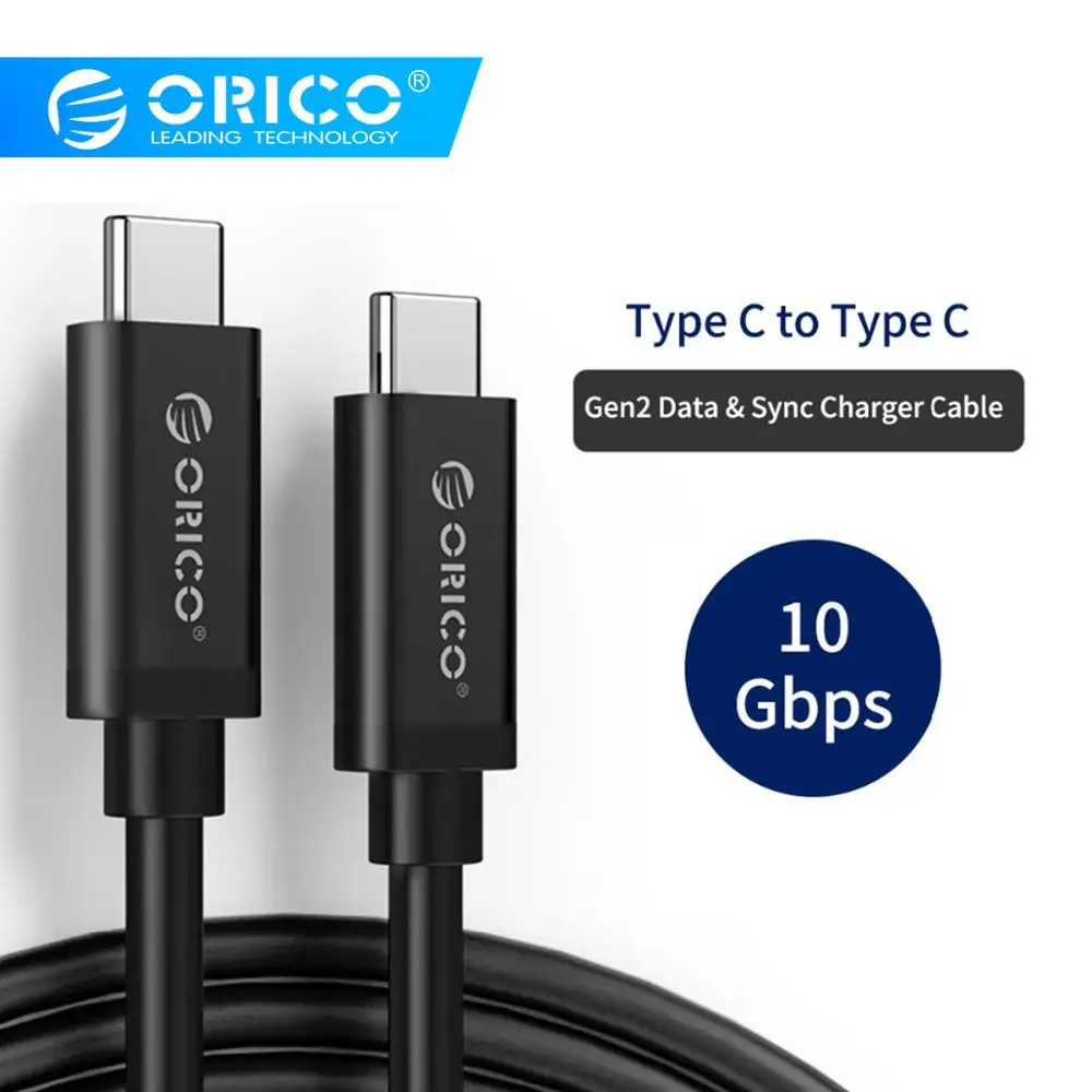 Кабель ORICO Gen2 USB 3 1 type C-type C для MacBook Pro быстрая зарядка кабель быстрой зарядки samsung S10
