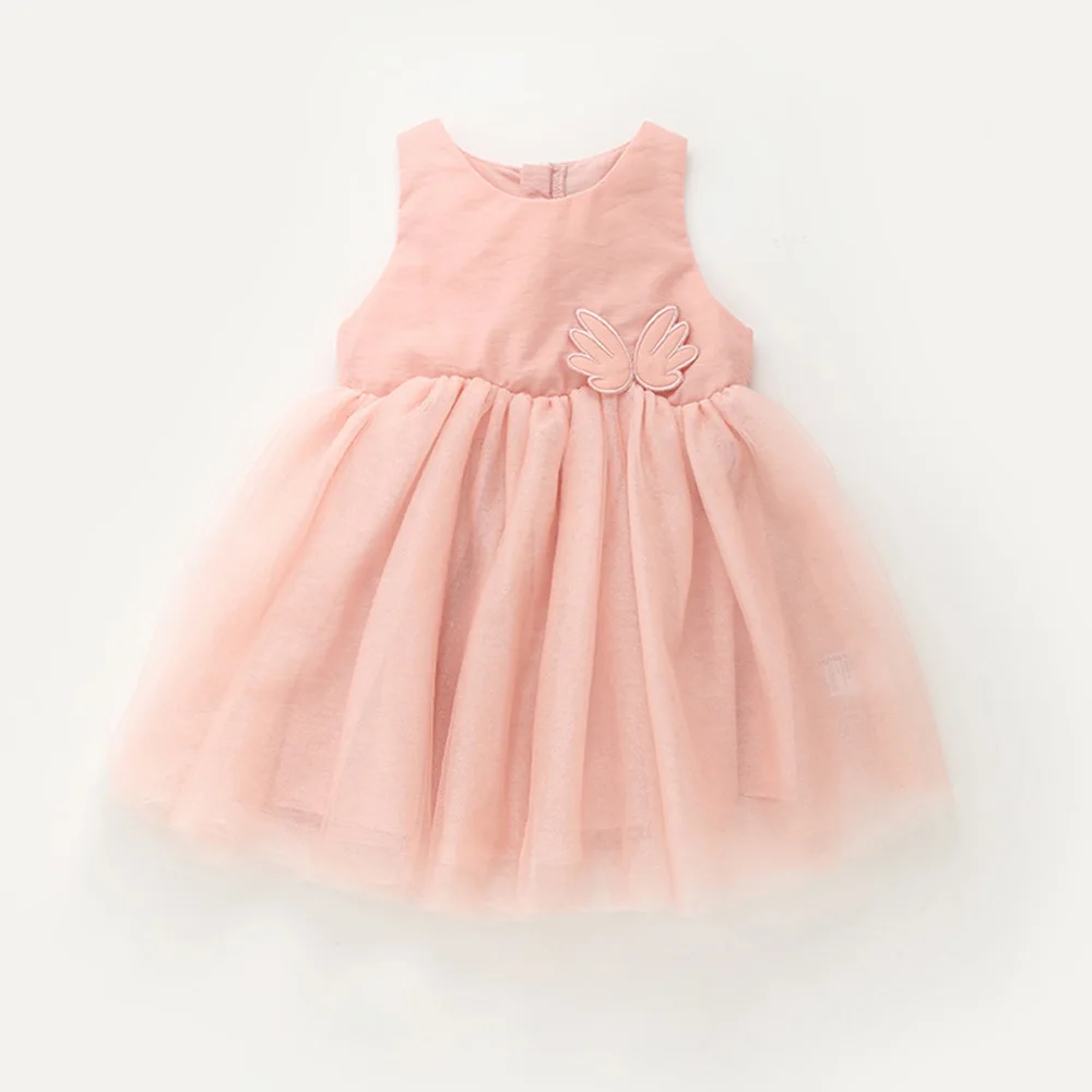 

2021 summer white pink Girls Clothes Kids Short sleeve for Dress Princess For dress Baby Girl Party Children Clothing