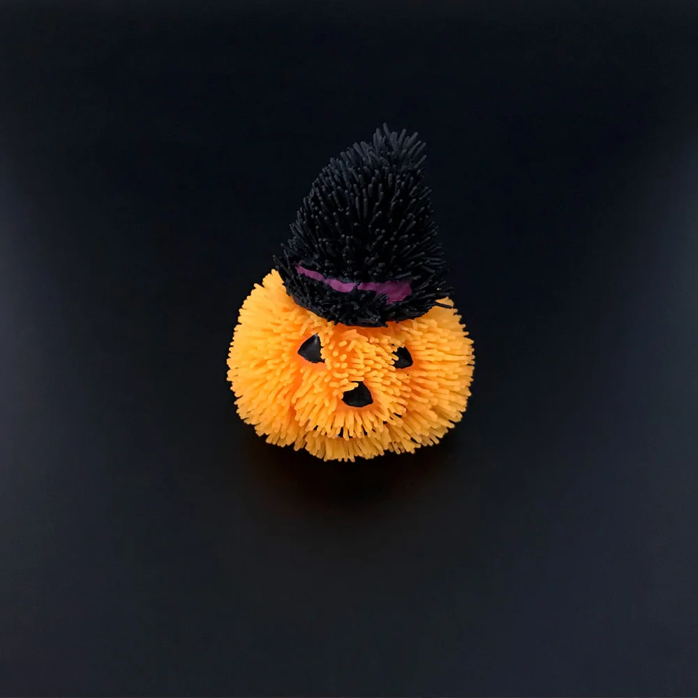 yellow Милая Новинка, антистрессовая игрушка, тыква, призрак, светодиодный светильник, игрушка для снятия стресса, забавные гаджеты, игрушки для Хэллоуина, вечерние, праздничные, детский подарок - Цвет: yellow