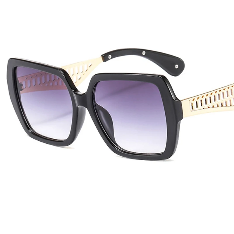 

square sunglasses woman oversized fashion brand designer vintage big frame gradient female shades sun glasses for women