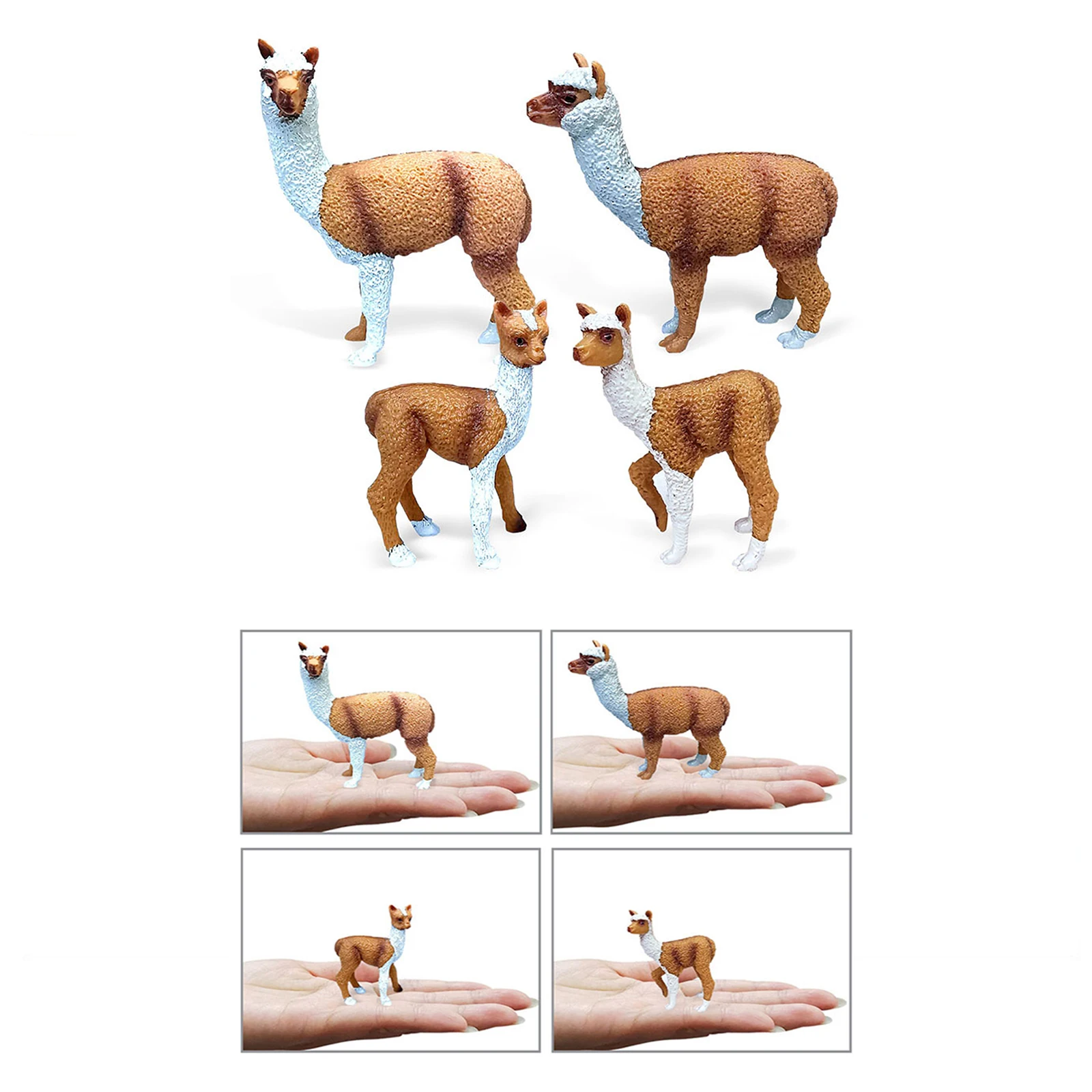 4 шт./набор пластиковые фигурки альпака | Игрушки и хобби