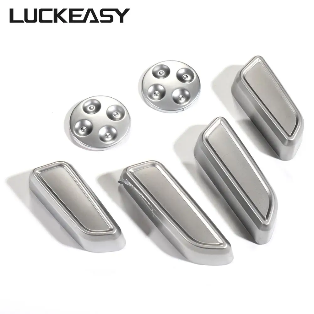 LUCKEASY модификация интерьера для Tesla Model 3 кнопки на сиденье автомобиля ABS наклейки