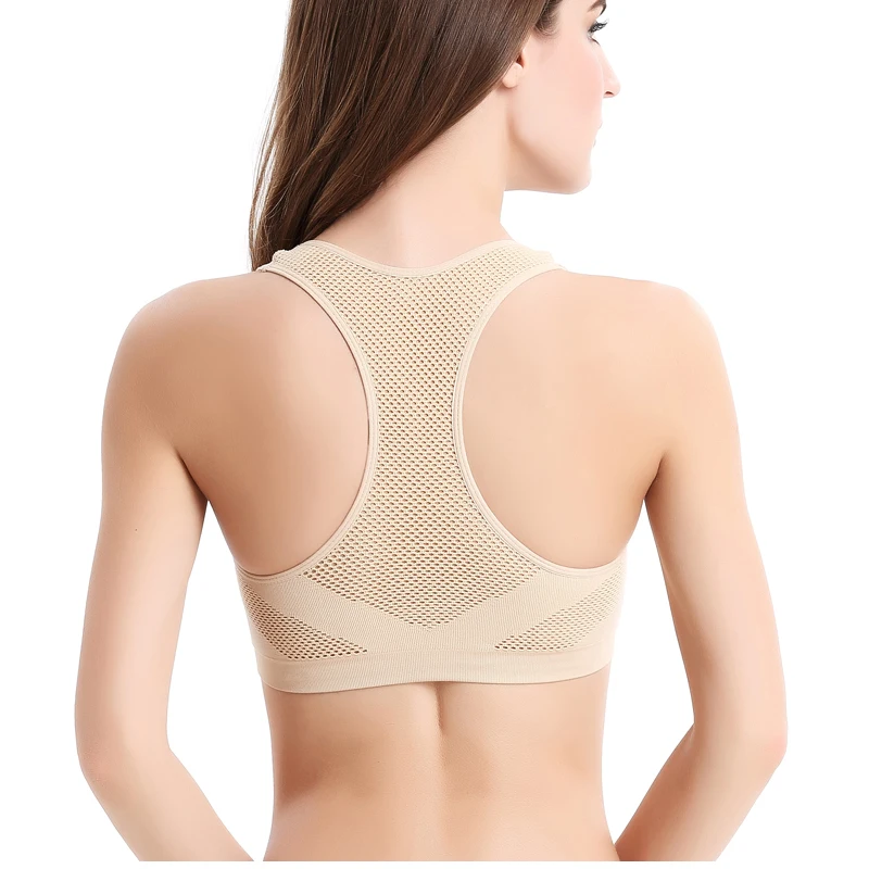 

Women Breathable Sports Bra,absorb Sweat Shockproof Padded Sports Bra Top,athletic Gym Running Fitness Yoga Sports Tops