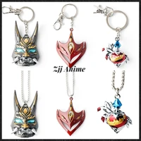 game genshin impact figure xiao mask cosplay alloy fashion necklace keychain decoration key chains necklace pendant keyring new