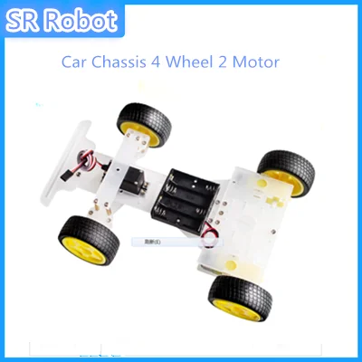 Новая версия умный робот-двигатель на руль шасси автомобиля 4 колеса 2 двигателя