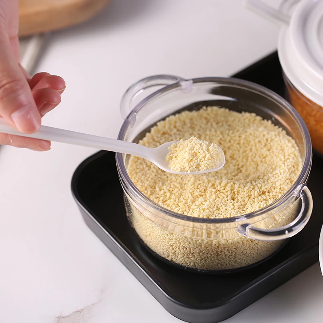 

Seasoning Jar Salt And Pepper Box GLASS plastic cap Sugar Bowl Kitchen Accessories