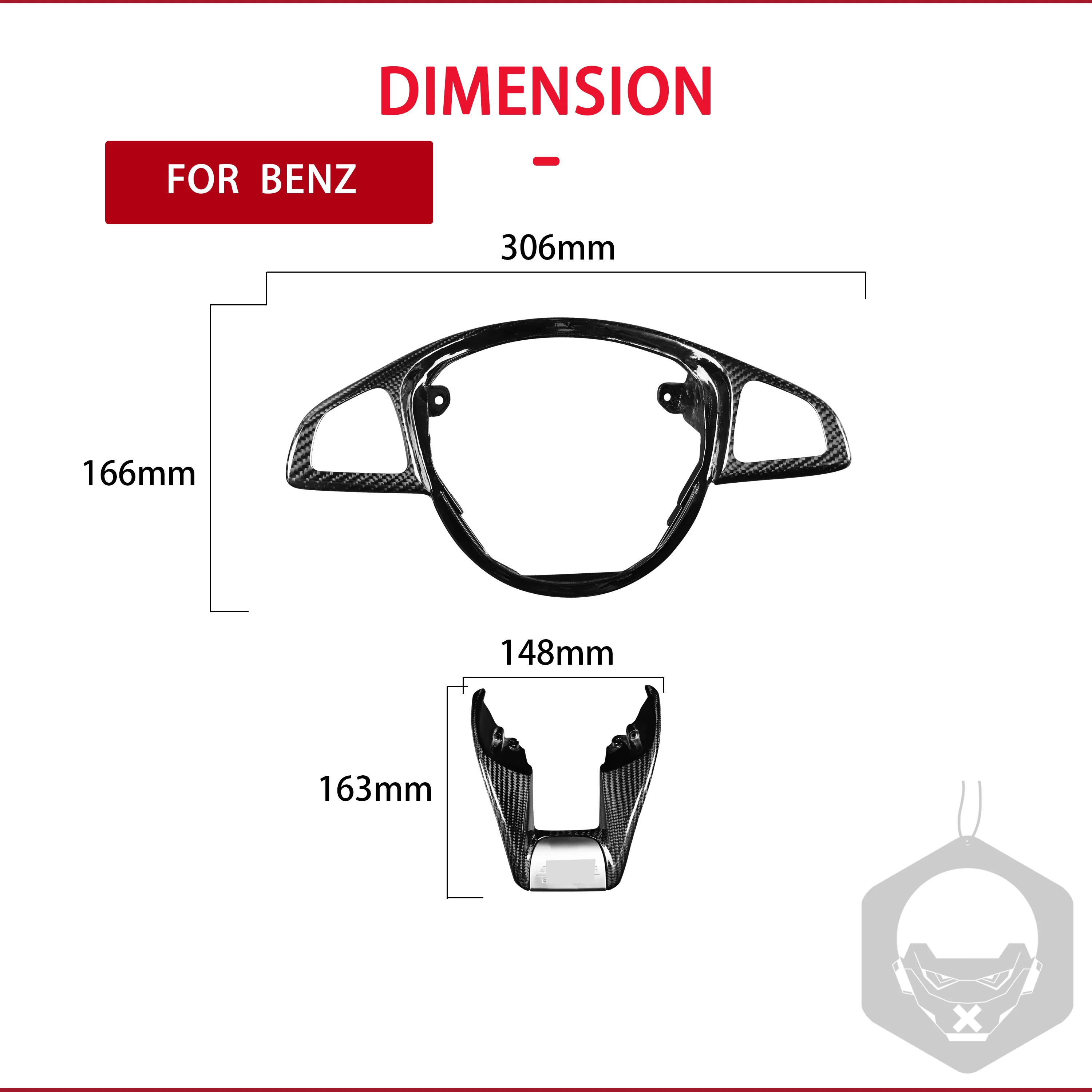 Купить 2 шт., наклейки на руль Mercedes-Benz W205 C63 C63S W218 CLS63 GLA45 GLS63 GLC43 W213