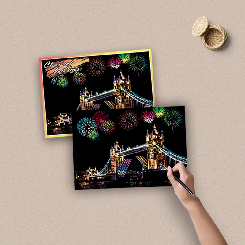 Открытки с пожеланиями сделай сам на день рождения и Рождество 4 шт./упак. | Дом сад