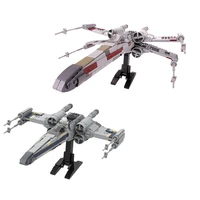 moc high tech battle aircraft space series star fighter building blocks for x wing plane model bricks idea toy for children gift