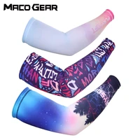 compression arm sports sleeves cycling arm warmers cover sun protection running volleyball basketball armbands cuff men women