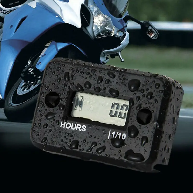 Мотоцикл четырехколесный квадроцикл ATV цифровой ЖК водонепроницаемый счетчик