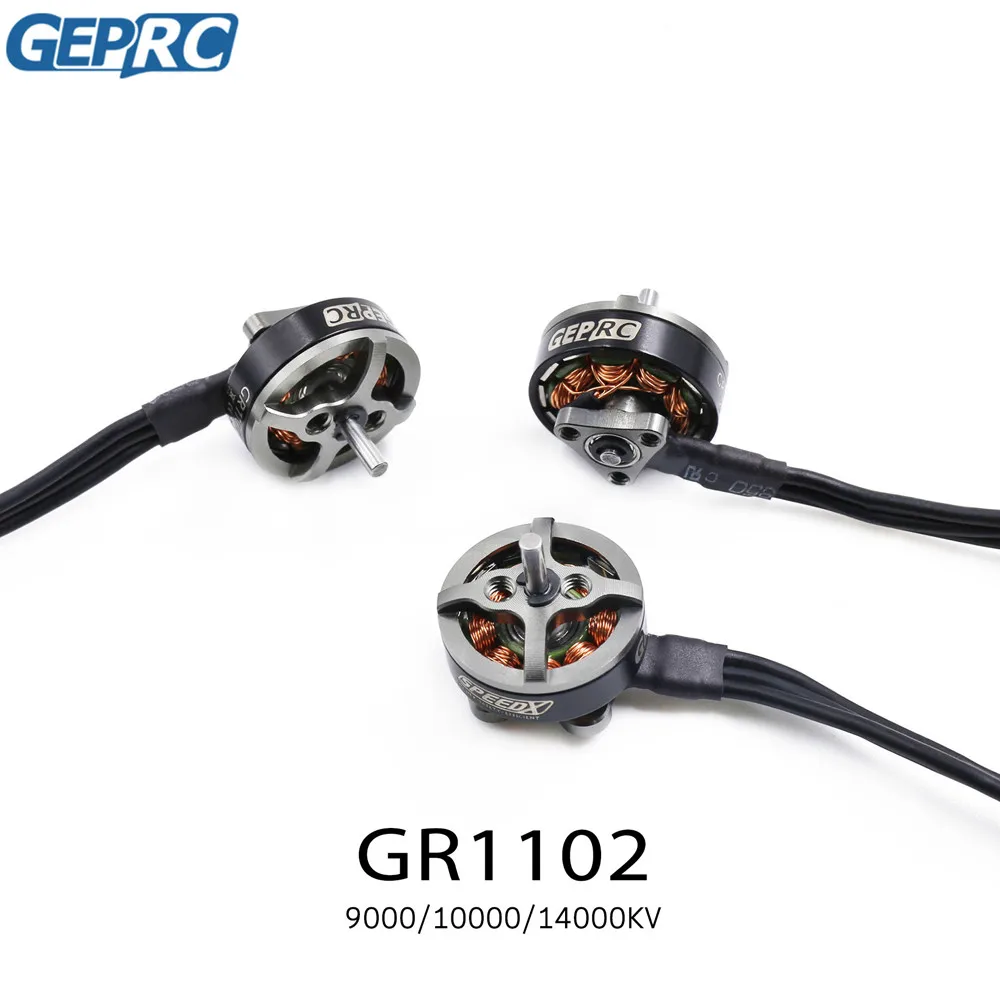 

GEPRC GR1102 9000/10000/14000KV FPV внутренняя небольшая поперечная машина, бесщеточный двигатель для комнатного дрона-зубочисток и дрона класса Whoop