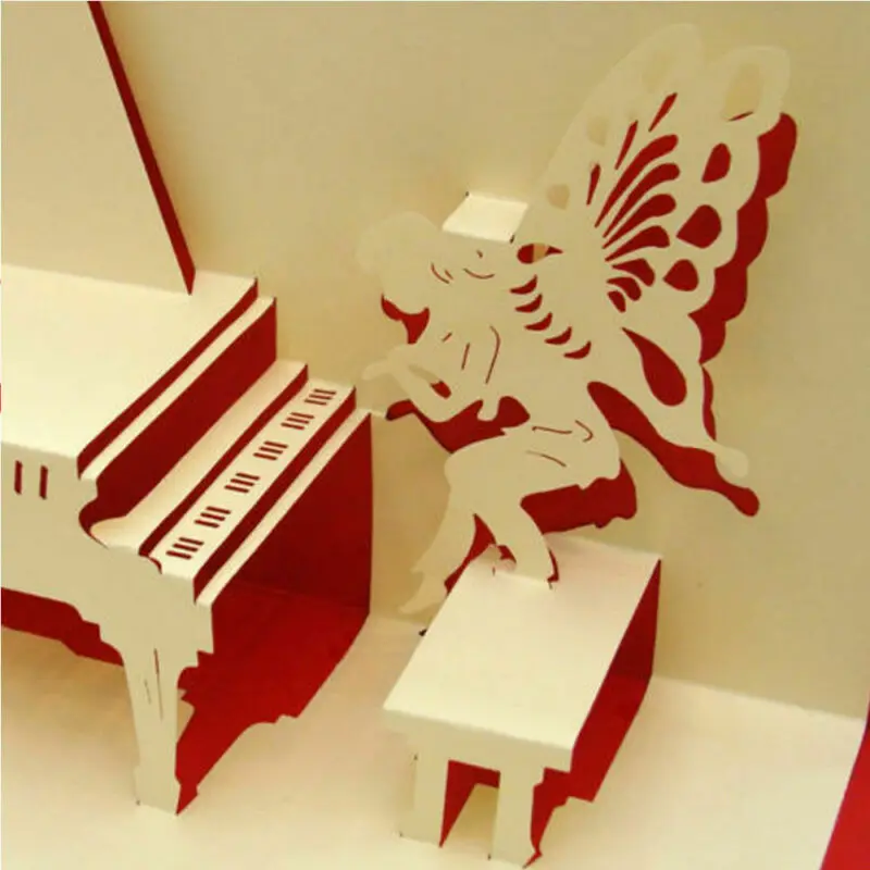 1 шт. 3D Pop Up карты Древа любви сердца ко Дню Святого Валентина для влюбленных с днем