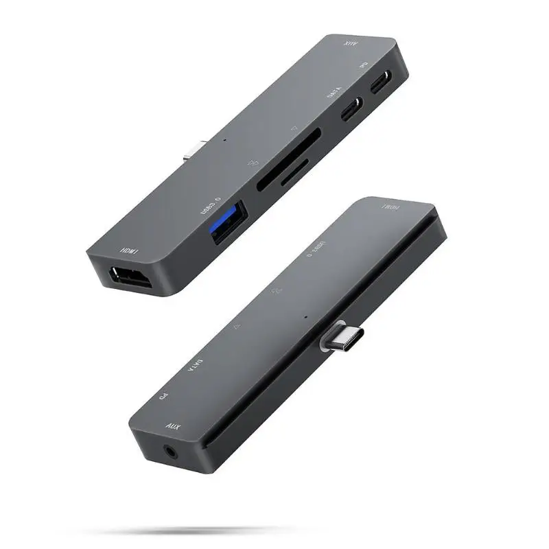 USB концентратор Тип C адаптер 4K HDMI 3 0 5 мм разъем AUX Type док станция для iPad Pro 2018 Macbook