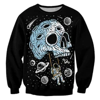 ifpd eu size mens sweatshirts 3d space astronaut skull printed long sleeve shirt men women hip hop streetwear casual pullover