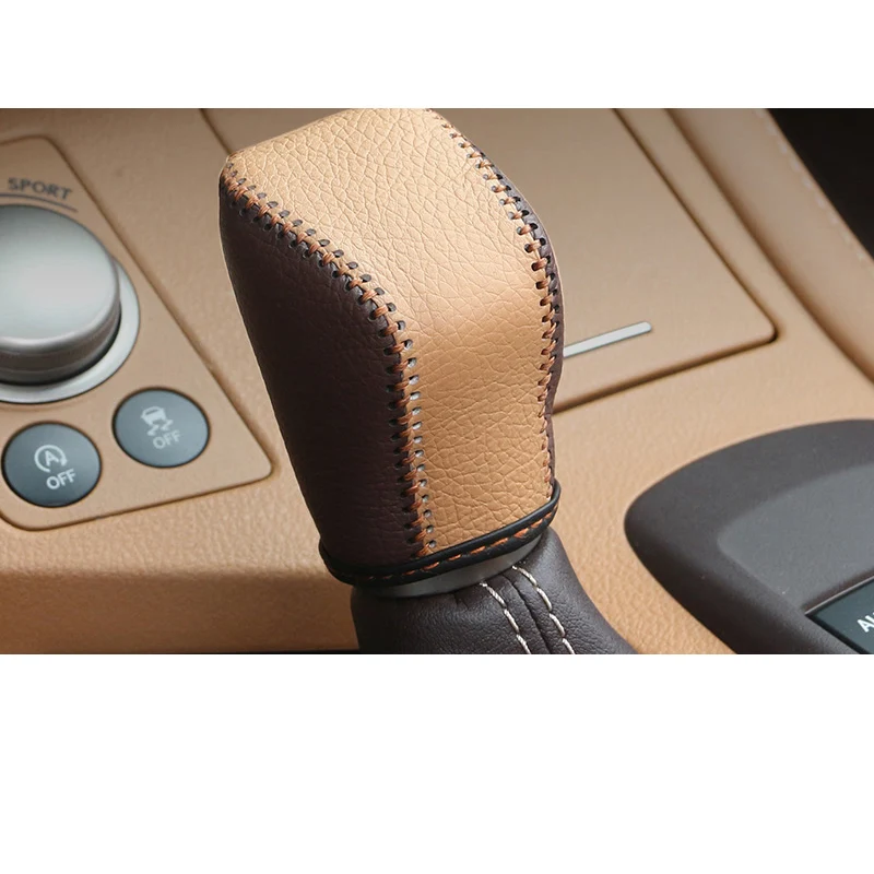 Lsrtw2017 кожаный салон автомобиля подлокотник Шестерни крышка с уровнем для Lexus ES200