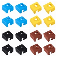 16pcslot 3d printer heater block silicone cover mk7 mk8 mk9 for creality ender 33 pro ender 55 pro cr 1010s anet a8