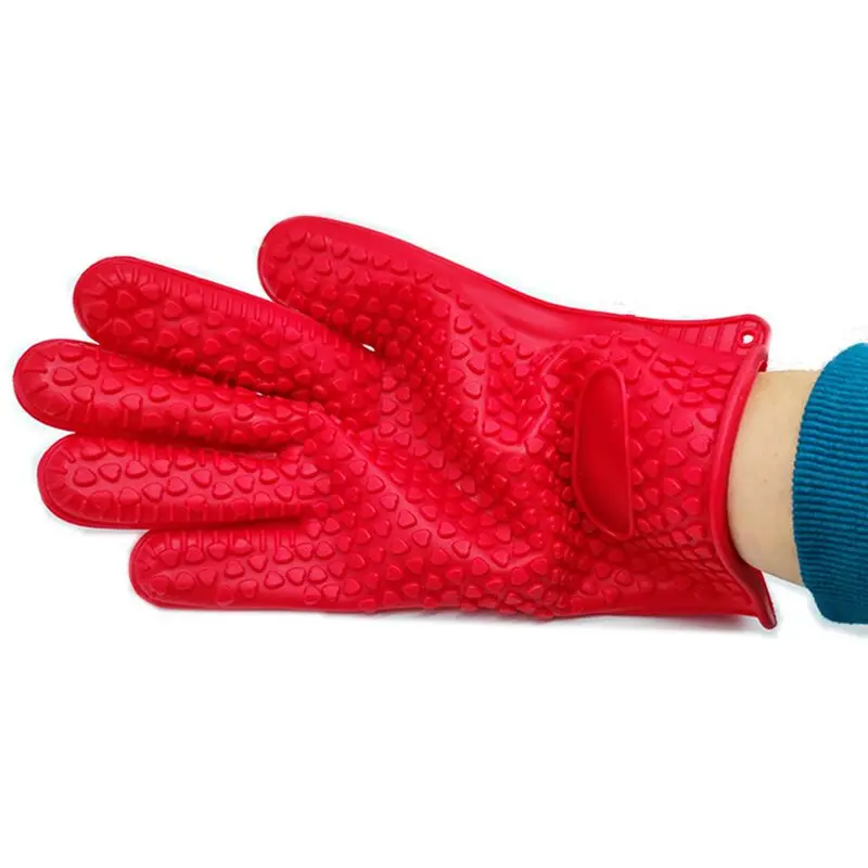 Силиконовые перчатки с теплоизоляцией для выпечки в микроволновой печи кухонные