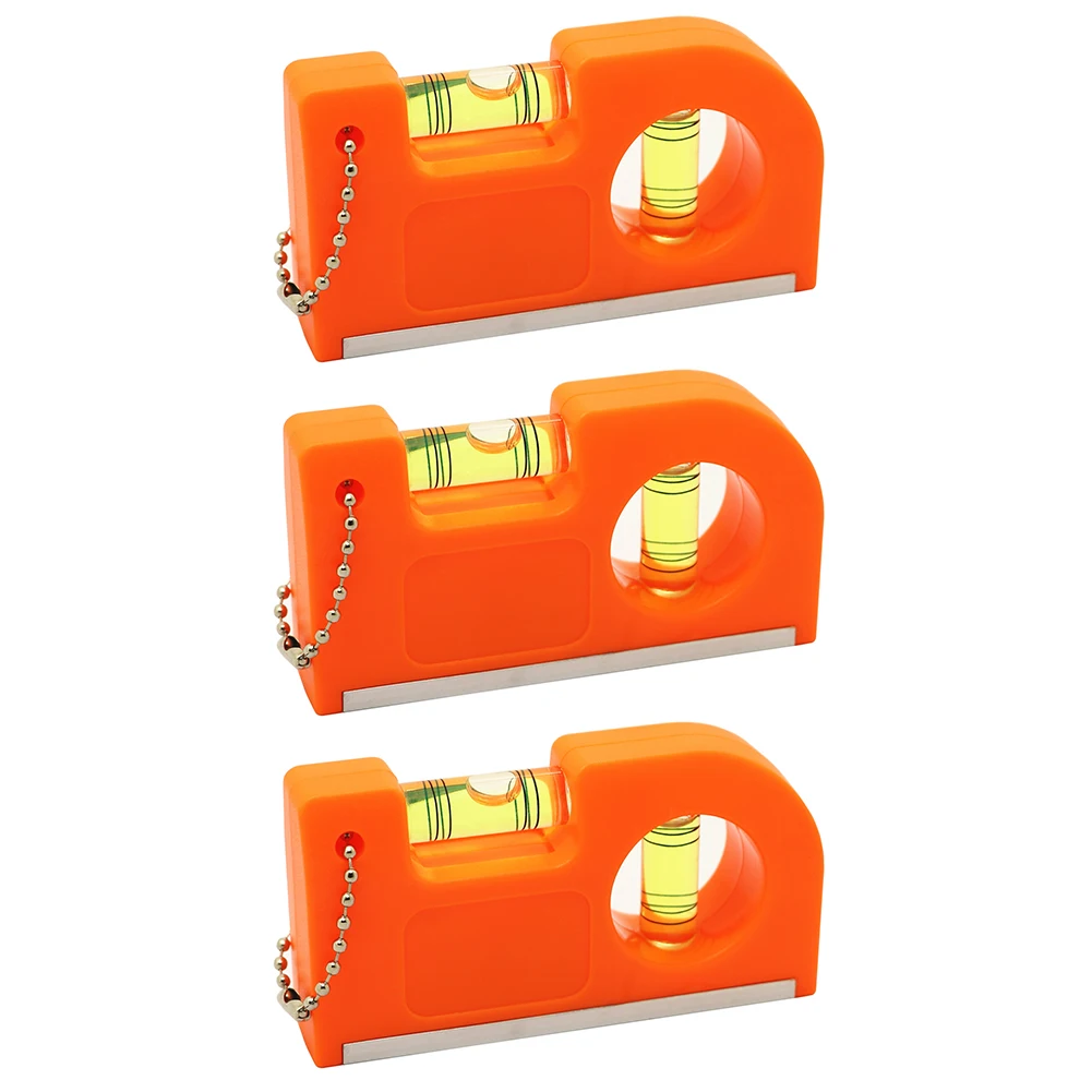 

3PCS Portable Keychain Level Measuring Tools With Magnet Base Mini Pocket Spirit Level Bubble Clamp Precision Spirit Level Tool