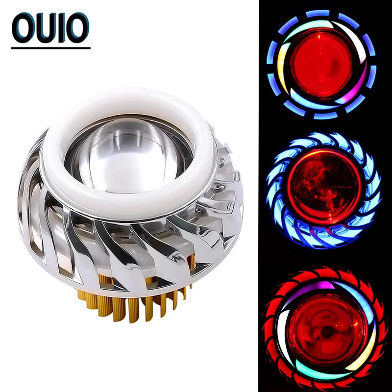 Универсальная мотоциклетная фара 10 Вт ангел дьявольский глаз светодиодный